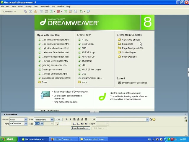 18 Fade in content viewer