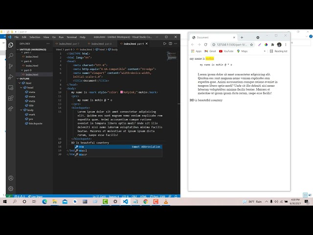 HTML Style part-07| Html tutorial for beginners bangla | Web design and html