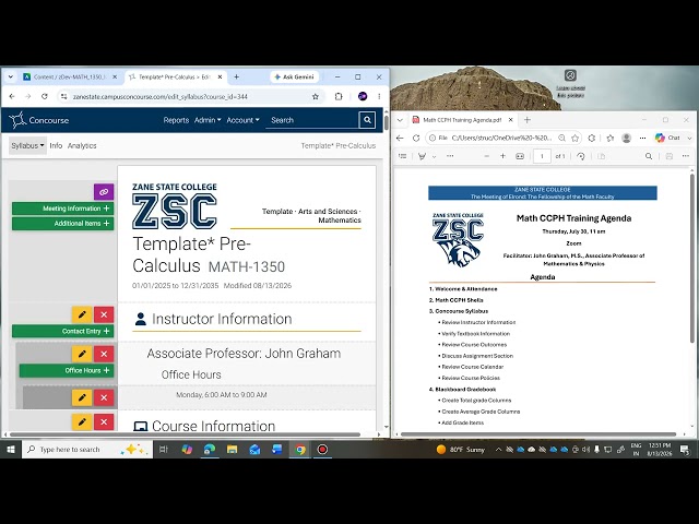 Math CCPH Blackboard Video