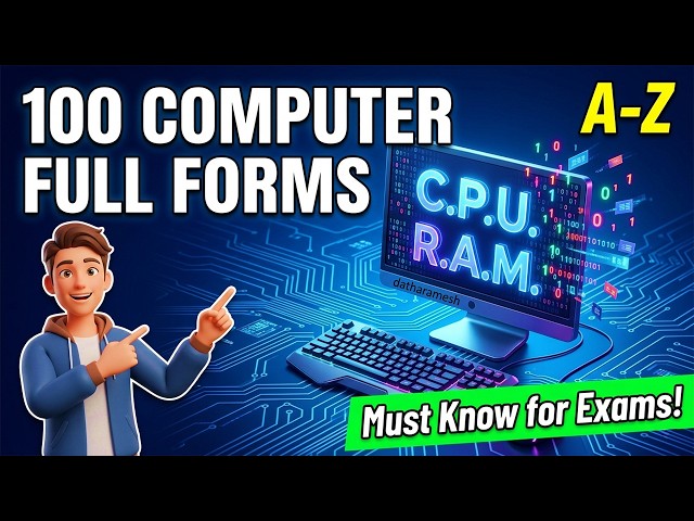 Computer Related Full Forms | Important Full Forms | 100 Important Computer Full Forms