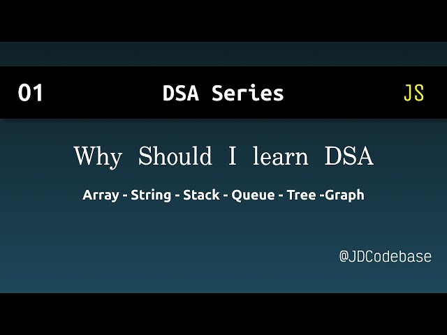 What are Data Structures & Why are They Important? | DSA Explained with Example | JDCodebase