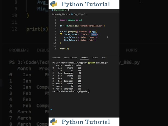 How to Create Aggregated Columns with Pandas | Python Tutorial