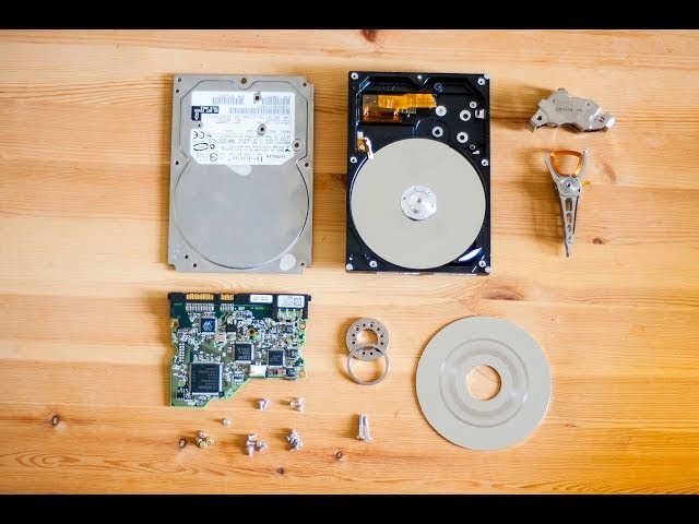 What's inside a (crashed) hard disk drive?
