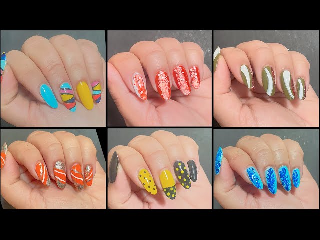 Top 6 Easy Nail Art Design for Beginners | Nail Art with Household Items | Nail Art 2026 #nailart 