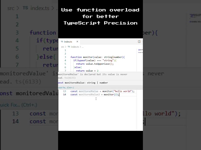 This TypeScript feature is everything  #programminglanguage #Typescript #javascript #coding