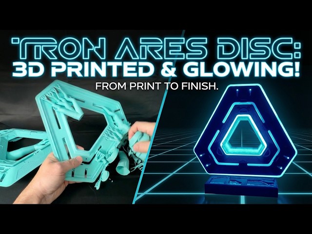 Tron Ares Blue Disc Build  Rechargeable USB C 004