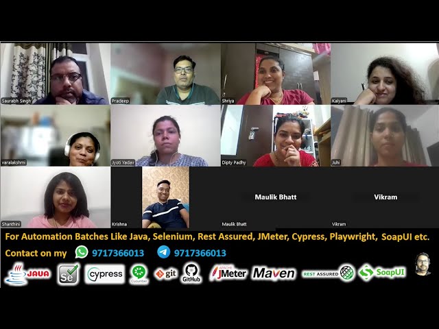 Automation Testing Interview Preparation in my Batch - Pradeep Nailwal