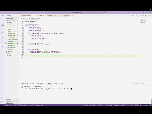 Singleton Design Pattern Video