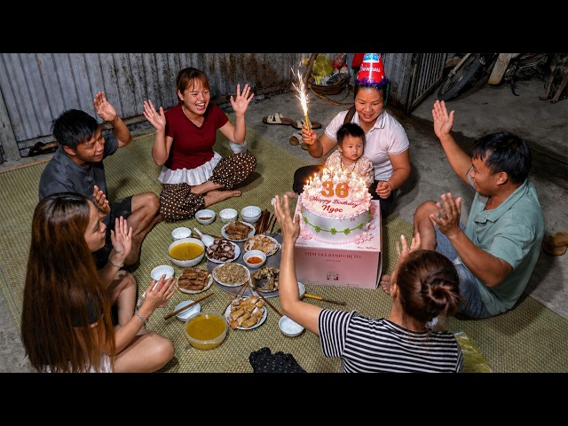 Ngoc Is Moved as Family Celebrates Her First 36th Birthday | Mountain Farm Life