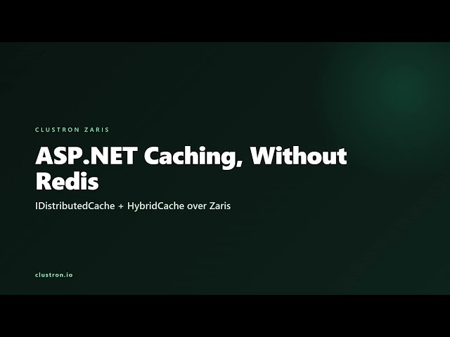 ASP.NET Core Caching Without Redis — IDistributedCache & HybridCache