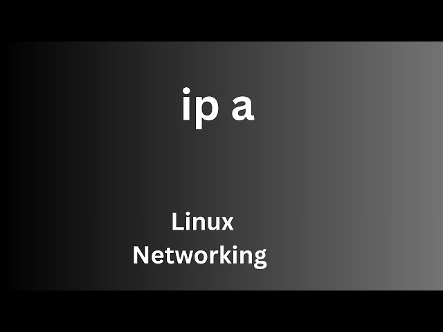Linux networking beginner | ip a | #2