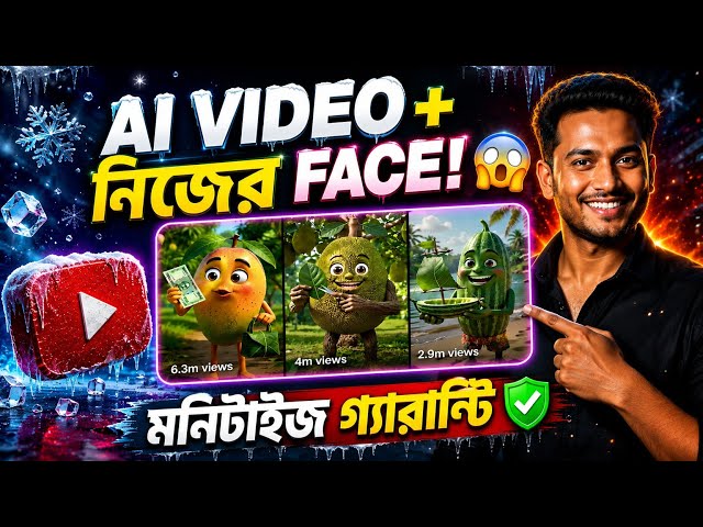 AI Video + নিজের Face! 🤯 YouTube Monetization-এর জন্য কীভাবে বানাবেন?