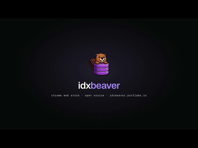 IndexedDB, but with a real database client - IdxBeaver for Chrome DevTools