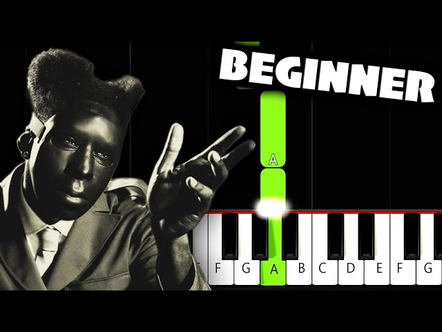 Tyler, The Creator - Like Him (feat. Lola Young) - BEGINNER Piano Tutorial