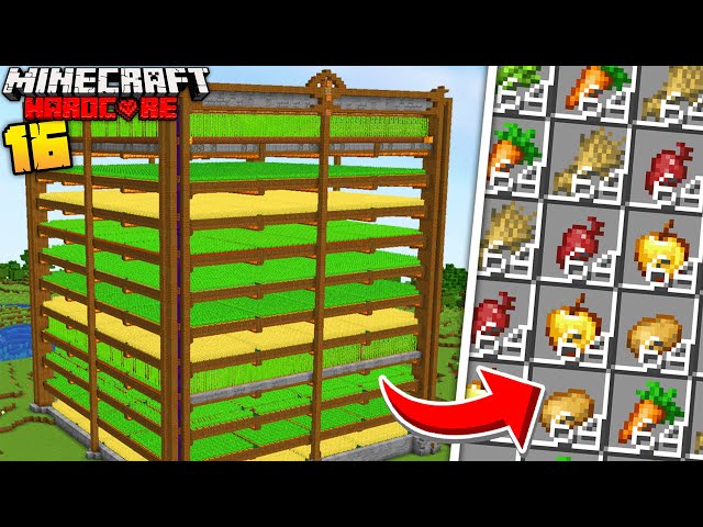 Building Automatic Farms in Minecraft Hardcore