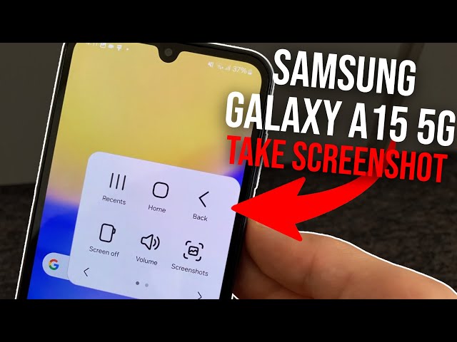 Samsung Galaxy A15 5G - How to Screenshot