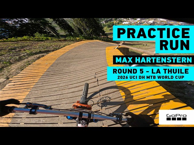 GoPro: Fast La Thuile - Max Hartenstern Practice GoPro POV - '26 UCI DH MTB World cup