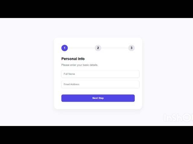 Build a Multi-Step Form with HTML, CSS & JS | Step-by-Step Tutorial 🔥 @webdesign12_04 