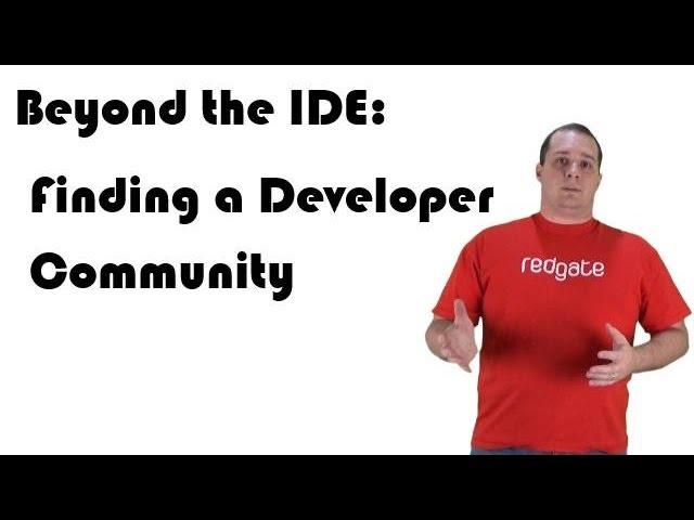 Beyond the IDE: Finding a Developer Community