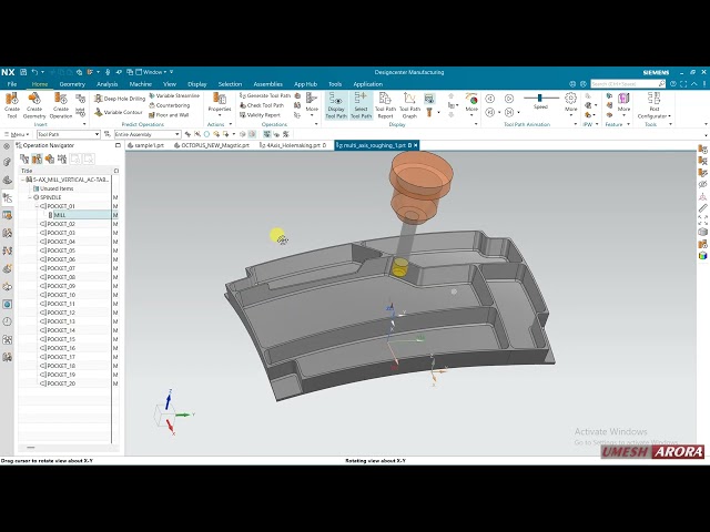 #nx2506 #contourmilling 18.0 #multiaxis operation