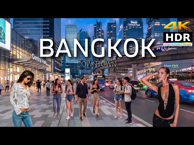 Walking Bangkok Downtown 🇹🇭 | This City Looks Like New York! (4K HDR)
