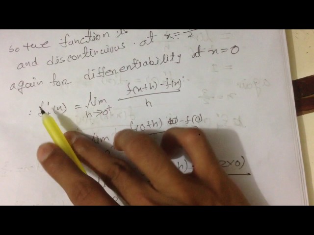 CSE-115 || CONTINUITY and DIFFERENTIABILITY || Bangladesh Institute of Science and Technology