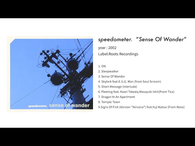speedometer. / Sense Of Wander (2002) HQ OFFICIAL
