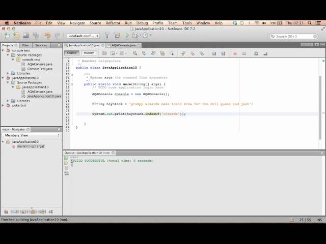 string functions indexof