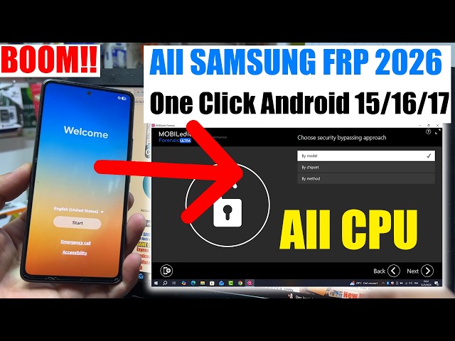 Samsung FRP Tool 2026, Google Account Remove Android 13/14/15/16/17 | FRP Bypass A13/A14