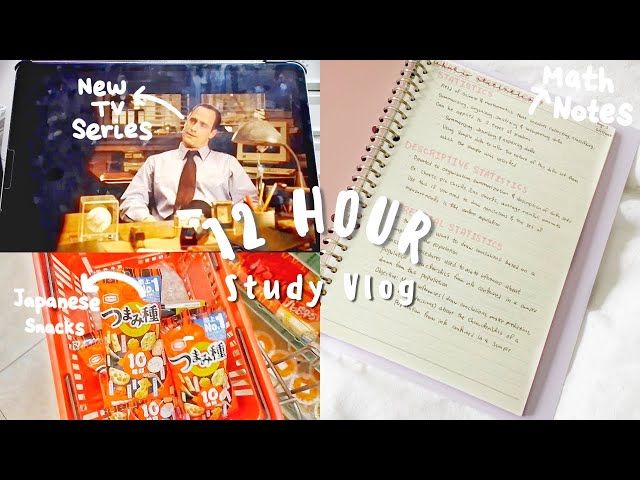 72 Hour Study Vlog | Lots of notetaking + Writing Lab Paper + Japanese Snacks + New TV Series + More