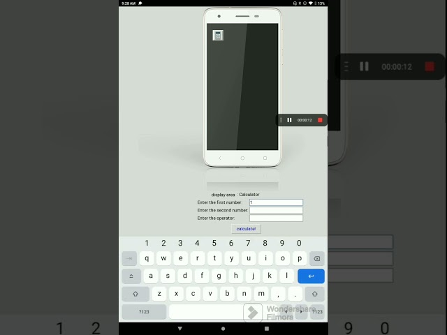Virtual mobile phone using python #python #shorts #graphicdesign