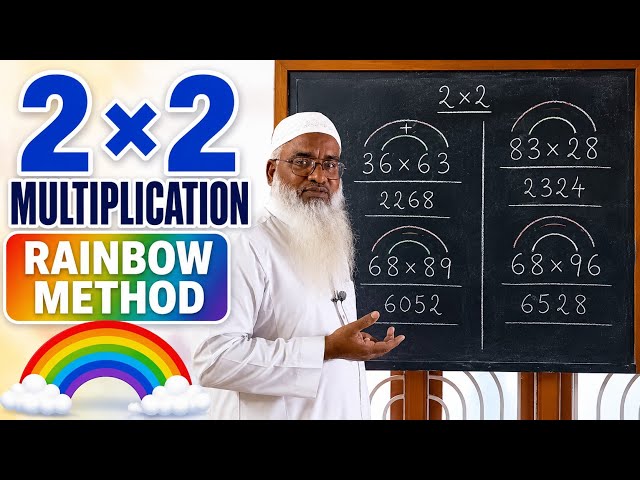 2-Digit Multiplication Made Easy! | Anyone Can Master Quickly | Rainbow Method