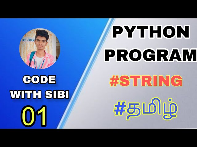 Learn python string and comment #tamil #tamilnadu #education  #pythondevelopers #coding #developer