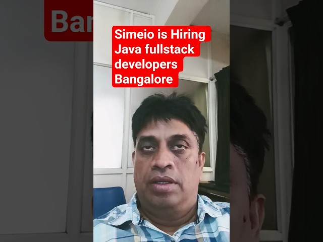 Java Full Stack Developer Vacancy 2025 | Simeio Bangalore