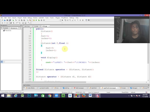 c++ program using  friend function