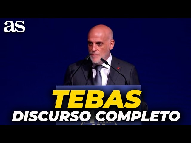 JAVIER TEBAS discurso completo en el acto de INVESTIDURA de LAPORTA como PRESIDENTE del BARÇA
