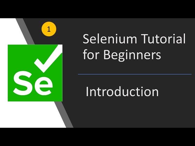 #1 Introduction to Selenium | Selenium Tutorial For Beginners