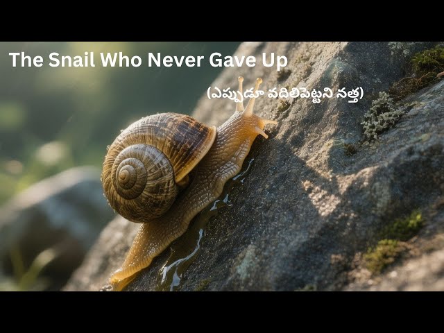 The Snail Who Never Gave Up ( ఎప్పుడూ వదిలిపెట్టని నత్త) Telugu Moral Story, @creativemoral