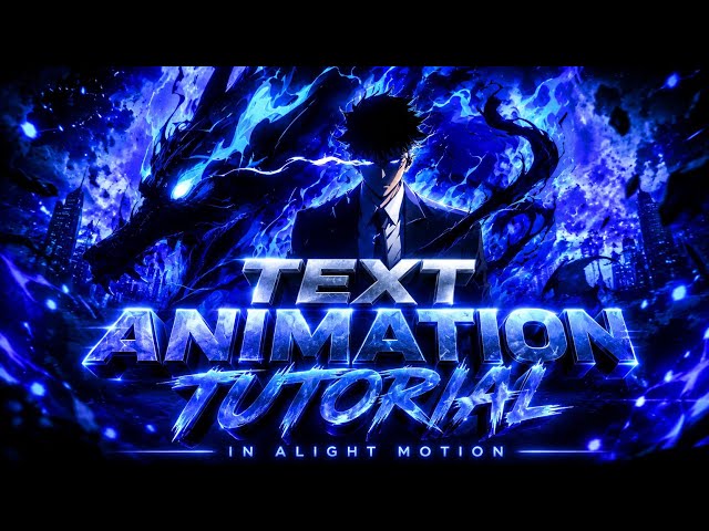 Text Animation Tutorial Like @GreatAmv69On Alight Motion 