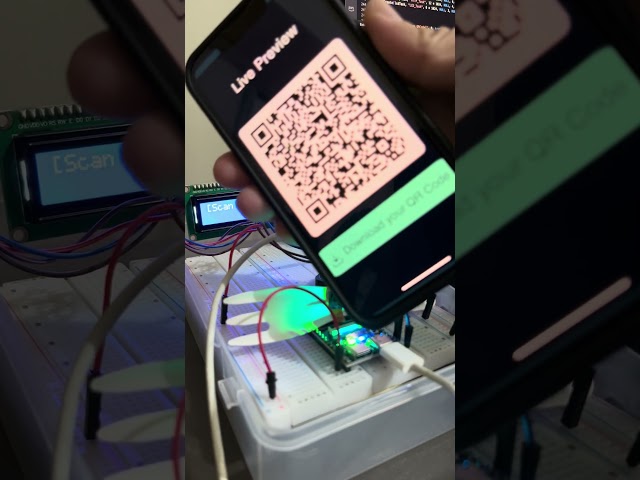 ESP32 Smart Gate Prototype via QR Code
