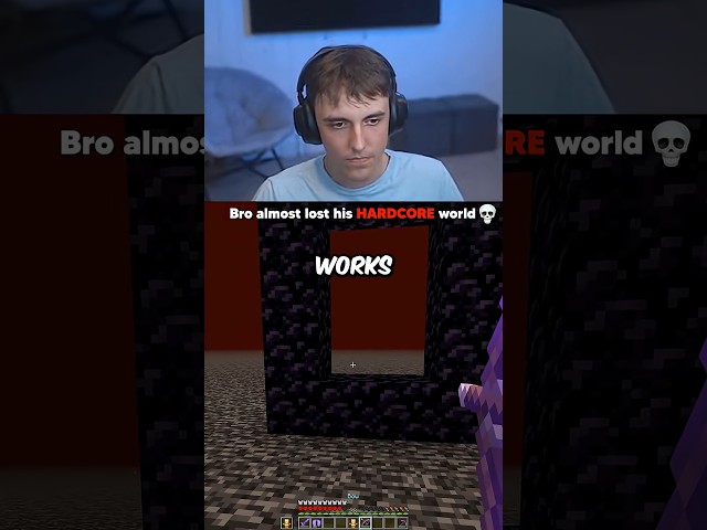 DrDonut almos lost his HARDCORE world 😭💀