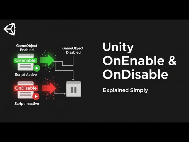 Unity onEnable and onDisable Explained for Beginners!