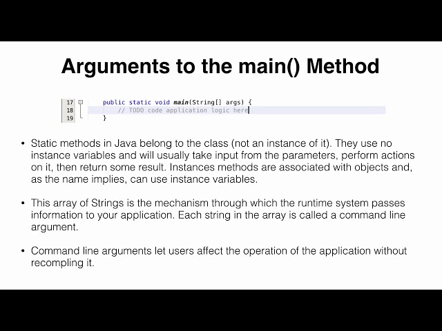 04.Java Tutorial - #4 - The main method