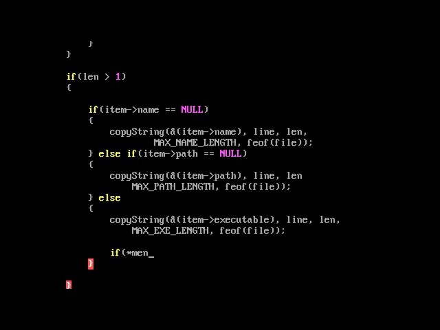 Let's make a DOS game launcher in C