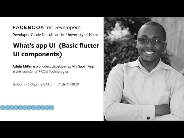 Designing the WhatsApp UI using Flutter components, with Adulu Miller