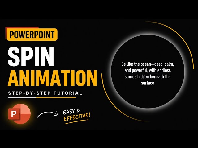 How to Create This Stunning Spin Animation in PowerPoint 🔥 | Step-by-Step