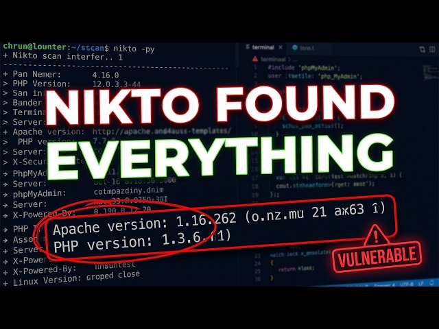 How Hackers Scan a Web Server in Under a Minute (Nikto Tutorial)