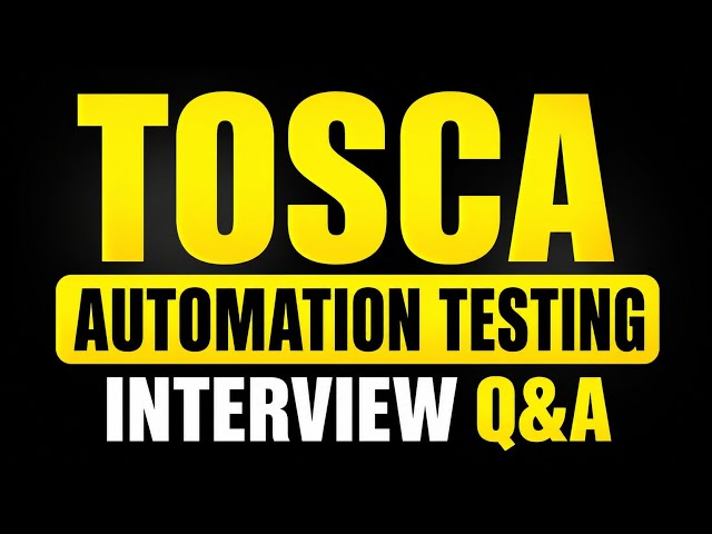 TOSCA Automation Testing Frequently Asked Interview Q&A #tosca #automationtesting #softwaretesting 