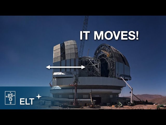 The Extremely Large Telescope doors move for the first time
