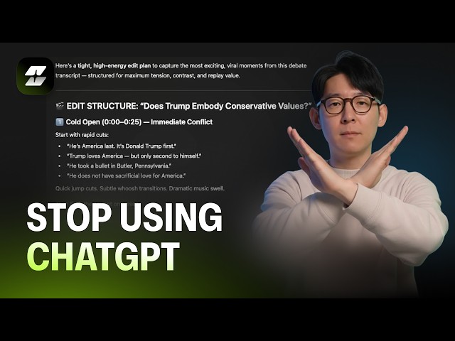 Stop Using ChatGPT to Edit Videos (All in One AI Editing Workflow)